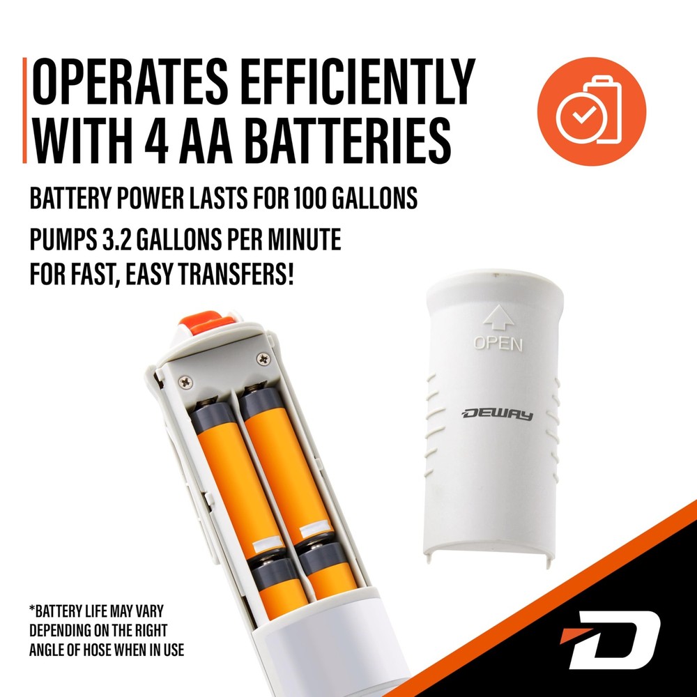 DeWay Battery-Powered Stick Fuel Hand-Trigger Nozzle, Nozzle