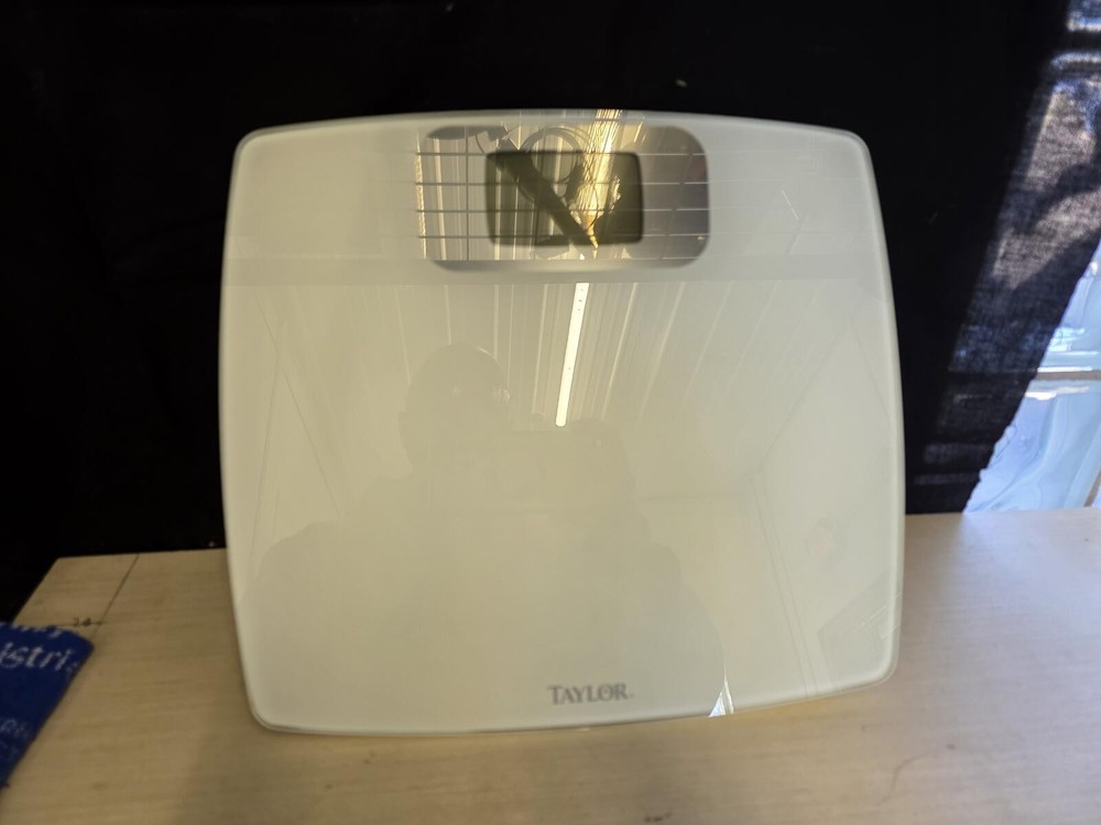 Taylor Digital Bathroom Scale with Blue Backlit Display