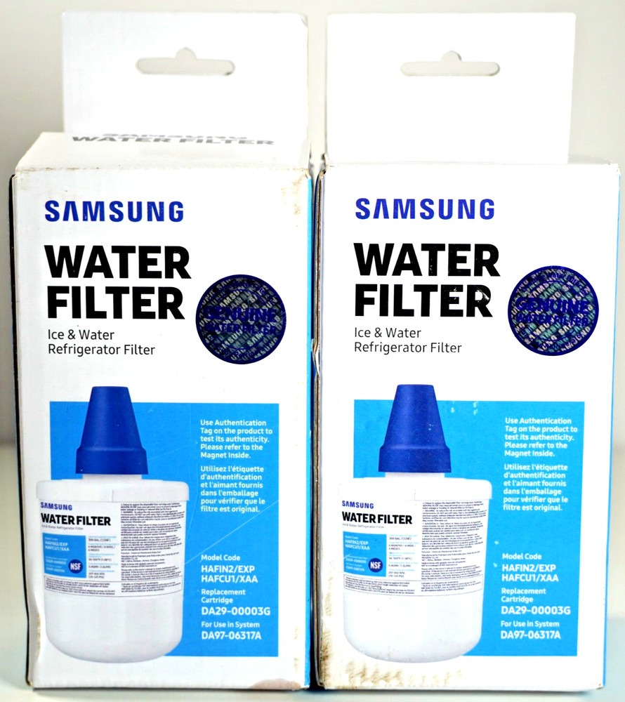 2 Pack- Genuine Samsung DA29-00003G Refrigerator Ice & Water Filter New Sealed