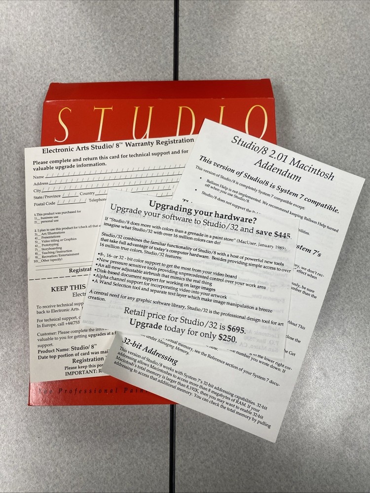 Electronic Arts Studio 8 Professional Paint Program (Macintosh) COMPLETE