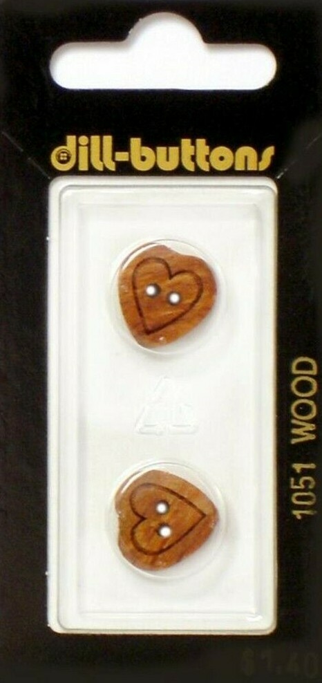 Dill Buttons ~ (1051) - 5/8" - 2 ct