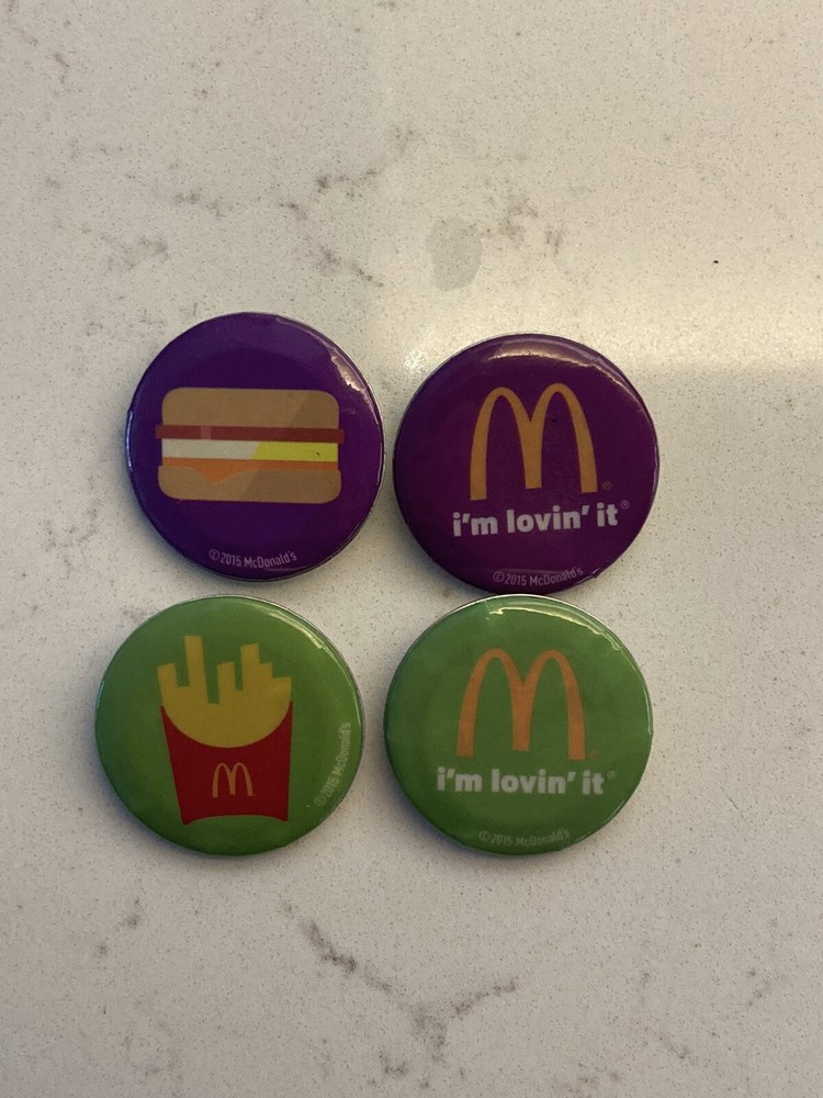 2015 McDonald’s Set Of 4 Pins Never Worn