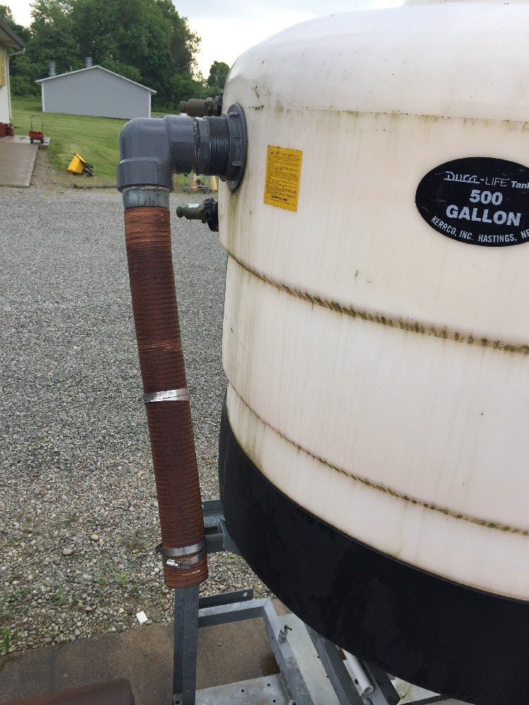 500 Gallon Water Storage Tank Gravity Fed, Polly, Lifting Pockets