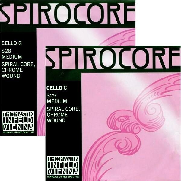 LARSEN SPIROCORE  Cello Strings GC Set  chrome wound