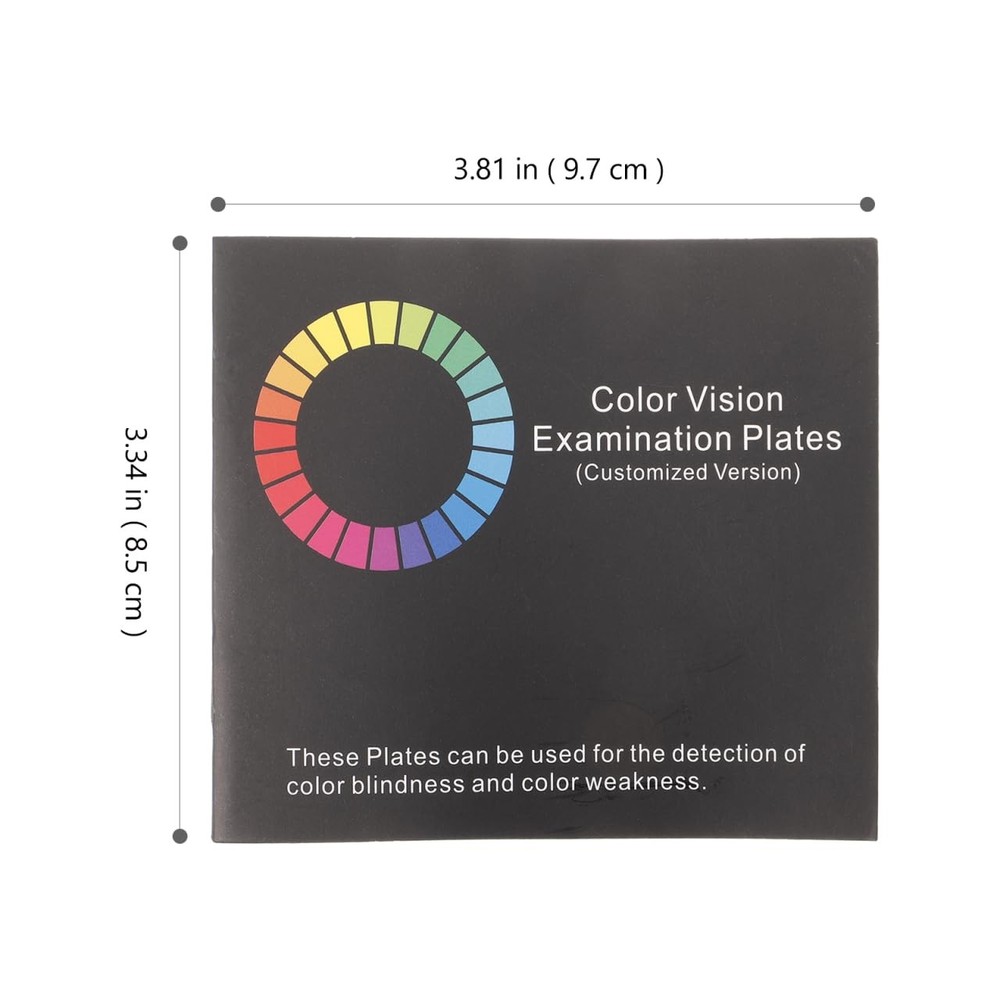 Color Blindness Detection Book Deficiency Testing Eye Exam Chart Safe Driving