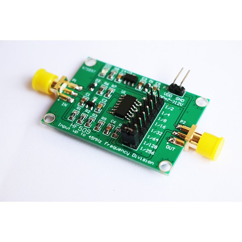 HF509 45MHz Frequency Divider Module Clock Divider Divide By 2 4 8 64 128 256
