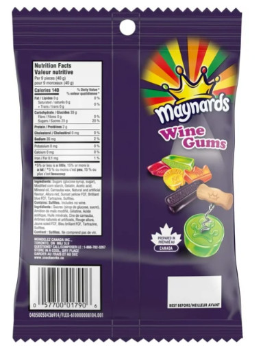 Maynards Wine Gums Gummy Candy, 154g (2 Pack)