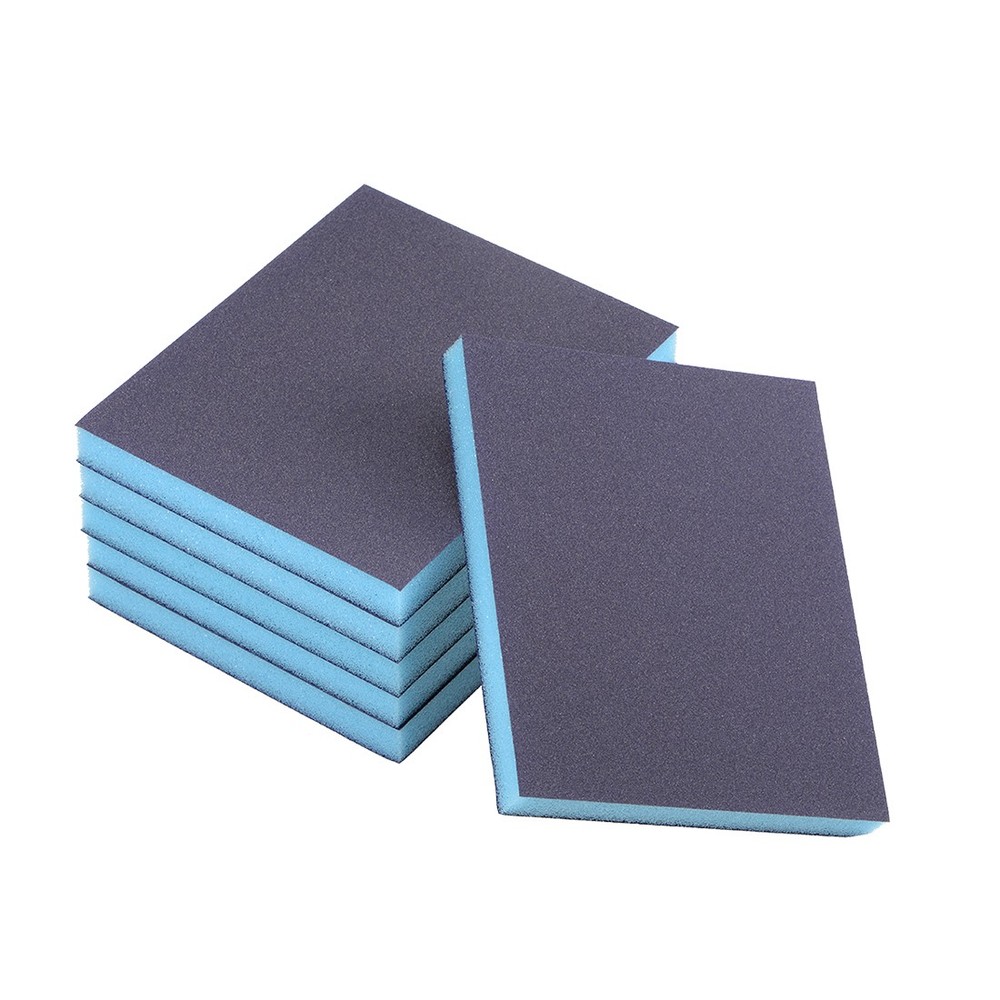 Sanding Sponges 220 Grit Sanding Block Pad Blue 6pcs