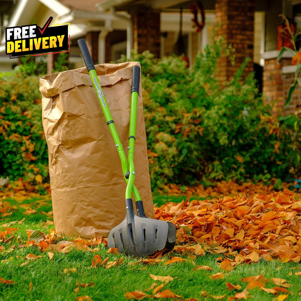 Earthwise 50002 Gator Grabber Telescoping Leaf Clean-Up Tool Green/Black