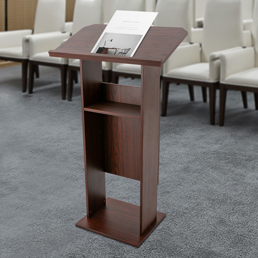 Brown Modern Presentation Standing For Classroom Conference Presentation Stand