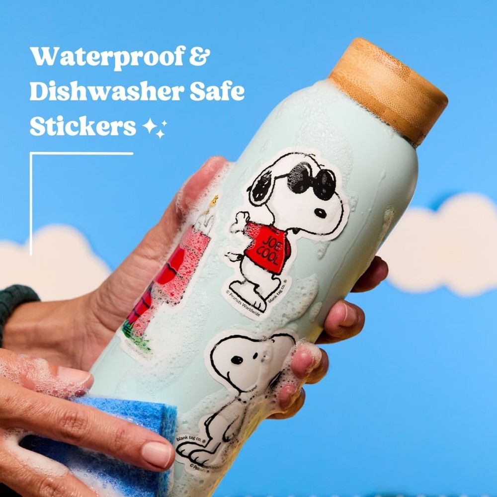 Peanuts® (Snoopy) 3-Pack Sticker Bundle - Waterproof Stickers for Water Bot