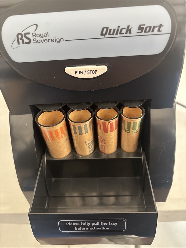 Royal Sovereign Coin Sorting Machine Quick Sort Missing Lid Works Perfect