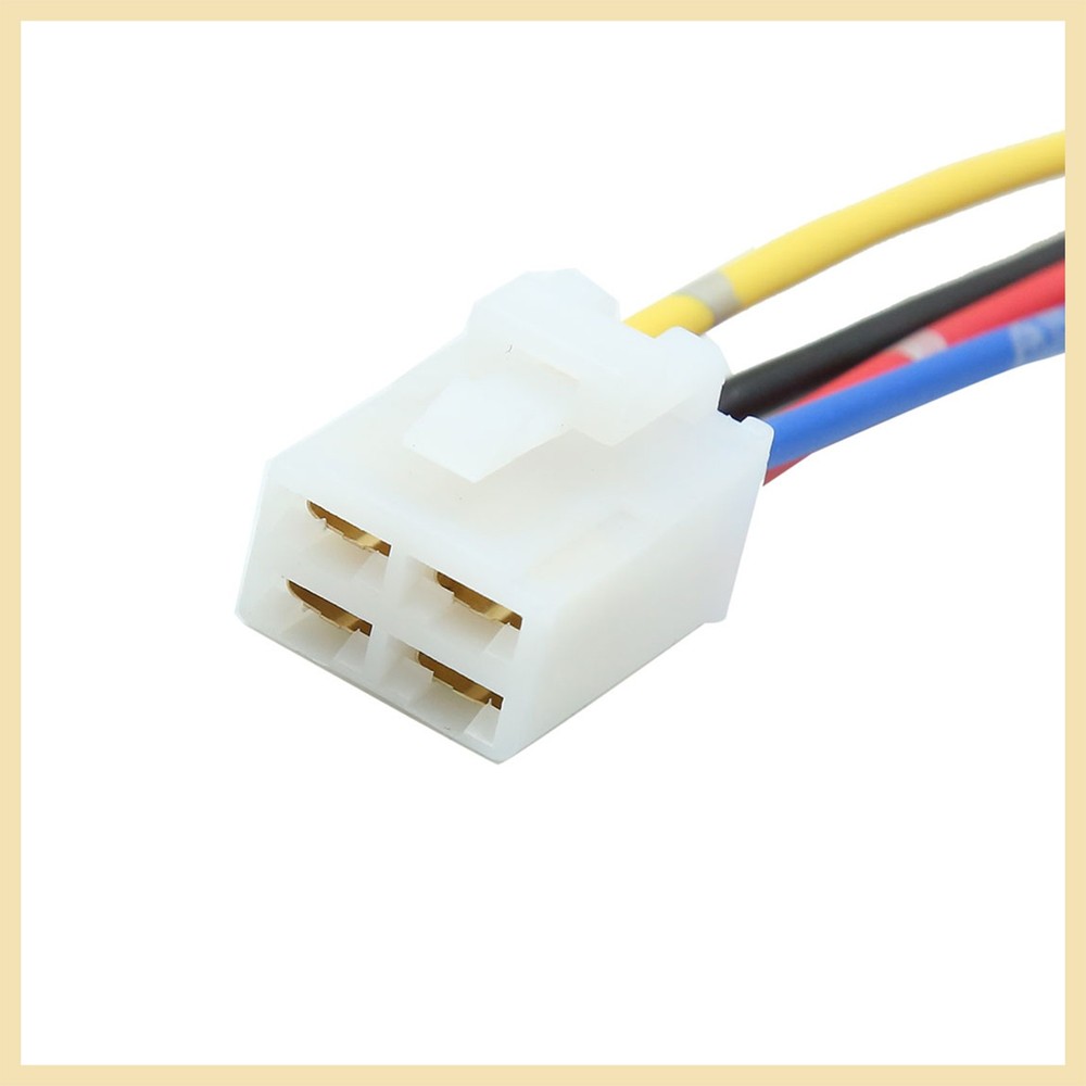 4 Terminals Wiring Harness Relay Socket Connector DC 12V for Car
