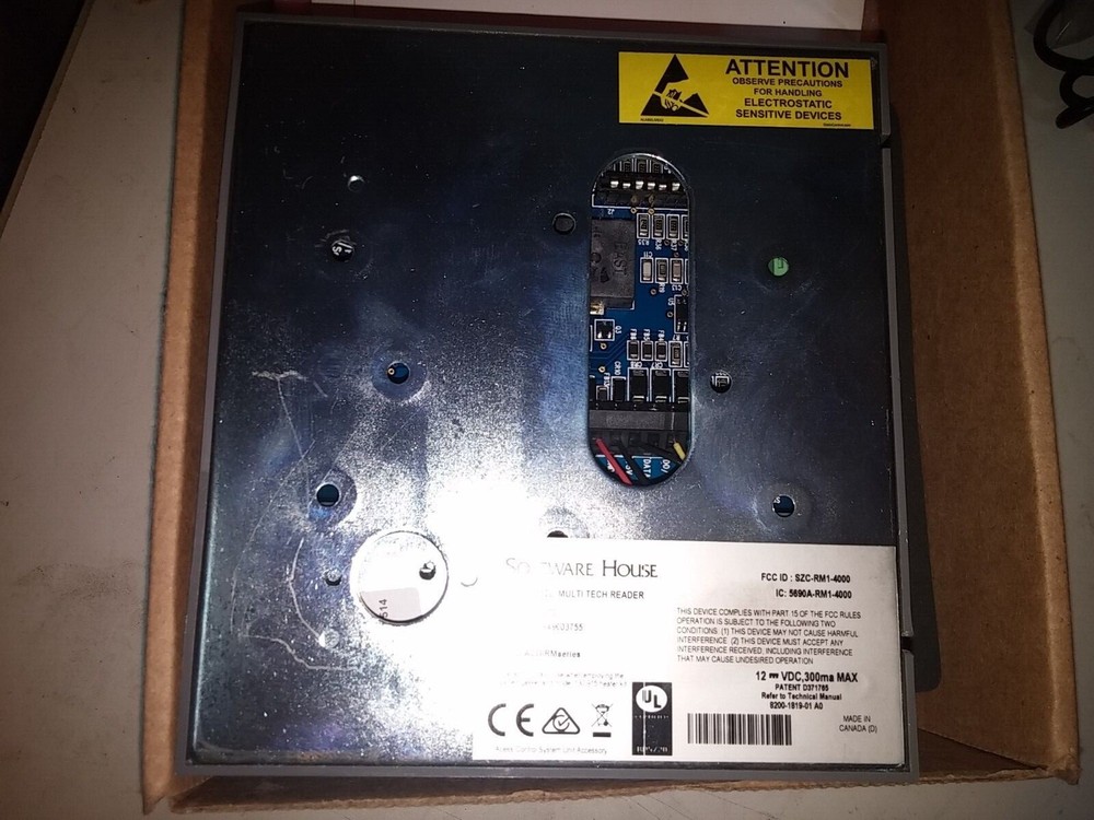 Software House RM1 / RM1-4000 Multi-Tech Wall Mount Access Control Reader NOS