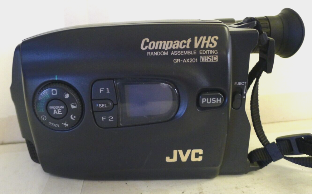 JVC Compact VHS VideoMovie Camcorder GR-AX201U with Neck Strap - UNTESTED