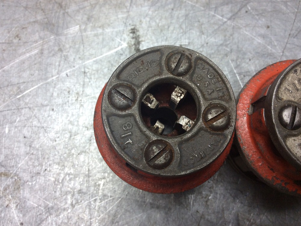 Ridgid 1/8” NPT Pipe Threaded Head Dies 00R