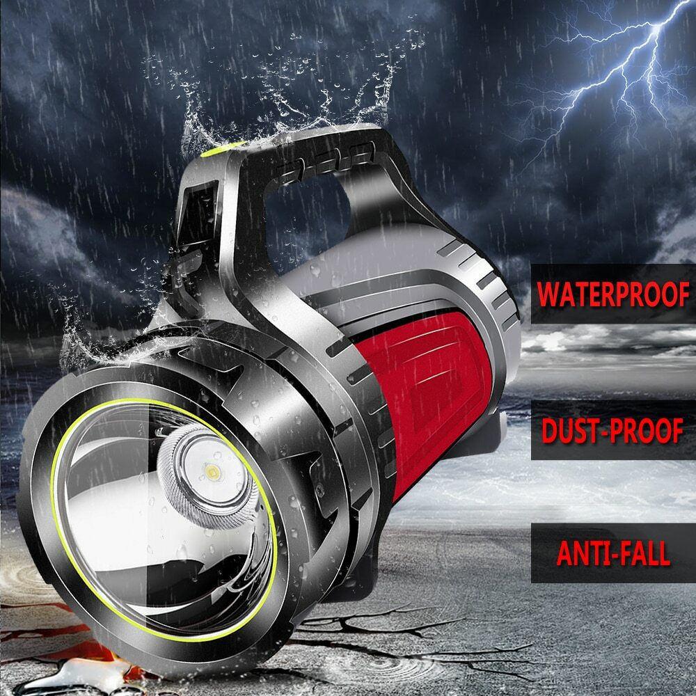 Most Powerful 80000LM LED Searchlight Flashlight Handle Spotlight Torch