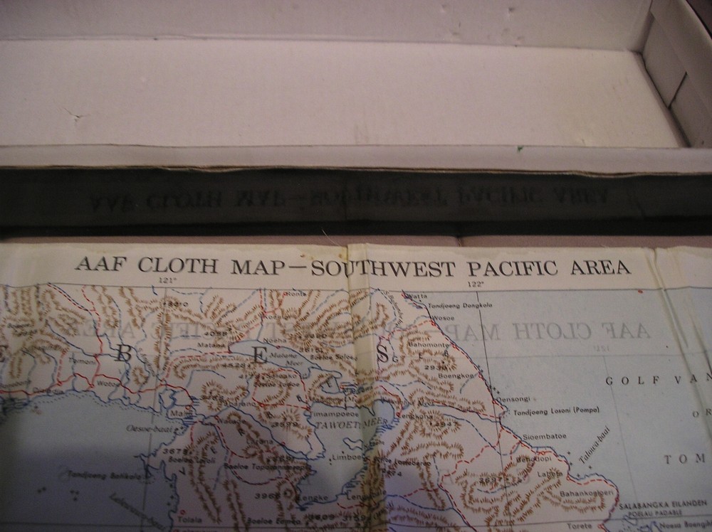 USAFF Cloth 2 Sided Escape Map SW Pacific