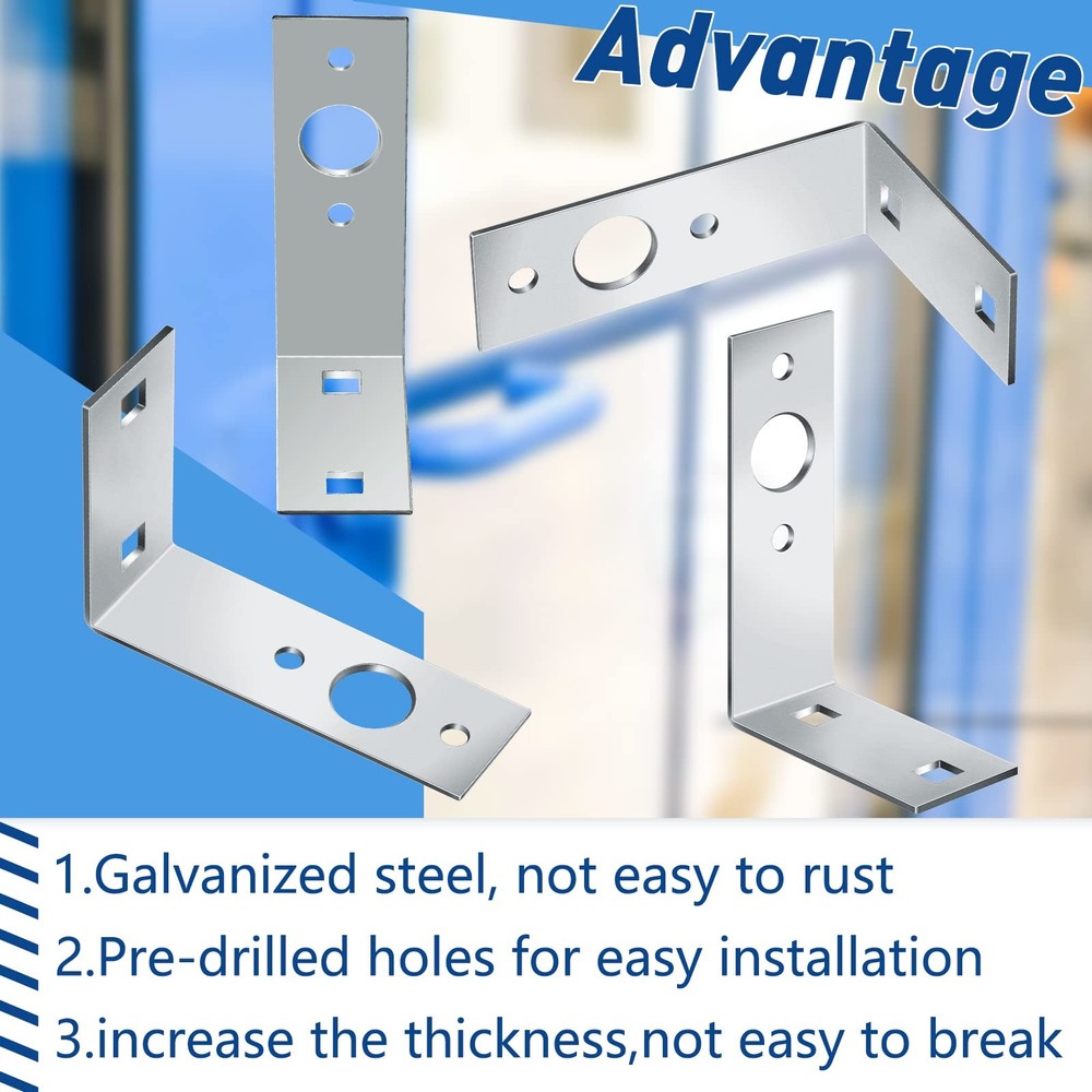 2 Pack Galvanized Trailer Light Brackets L-Shape Tail Light Bracket for Boat