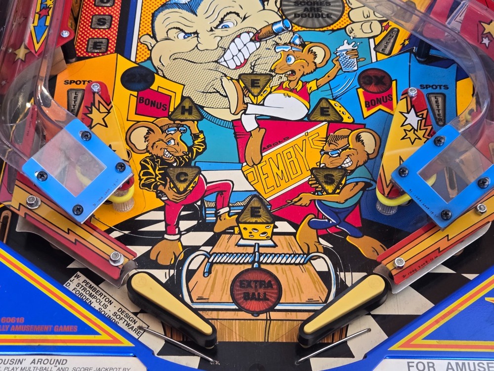 Refurbished Mousin' Around! Pinball Machine (Bally) 1989