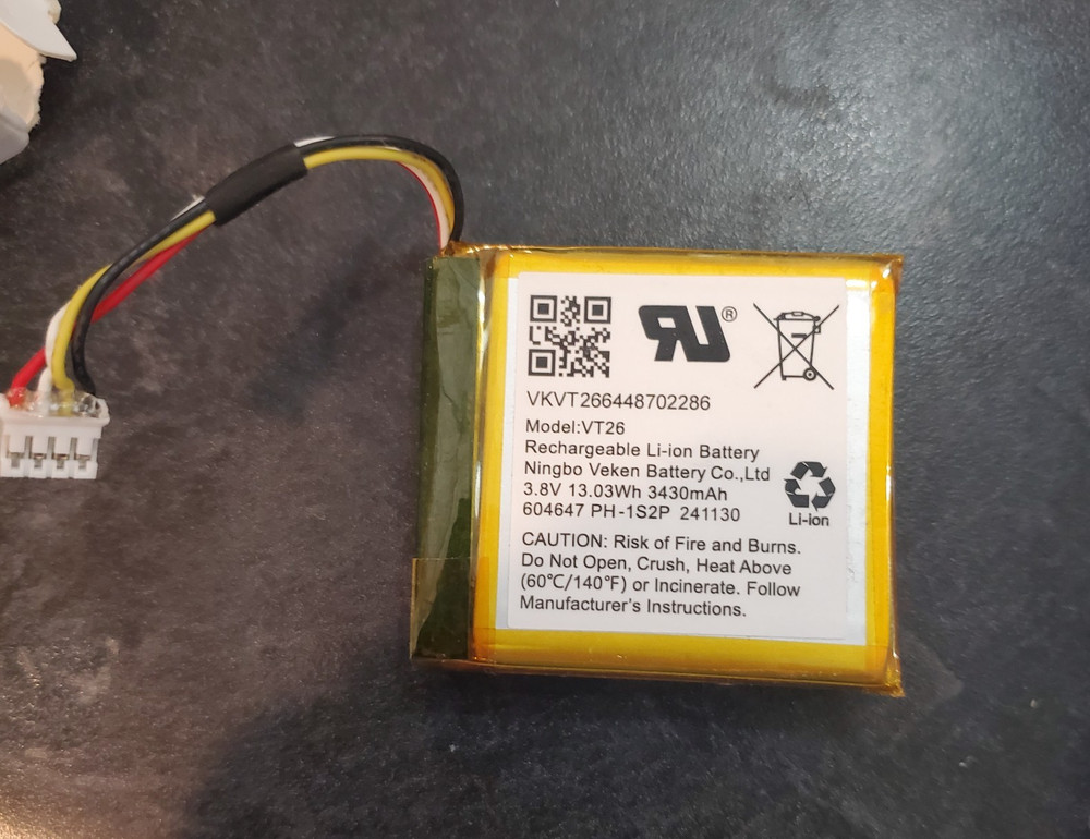 Qolsys QR0041-840 IQ Panel 2 Battery Replacement Open Box