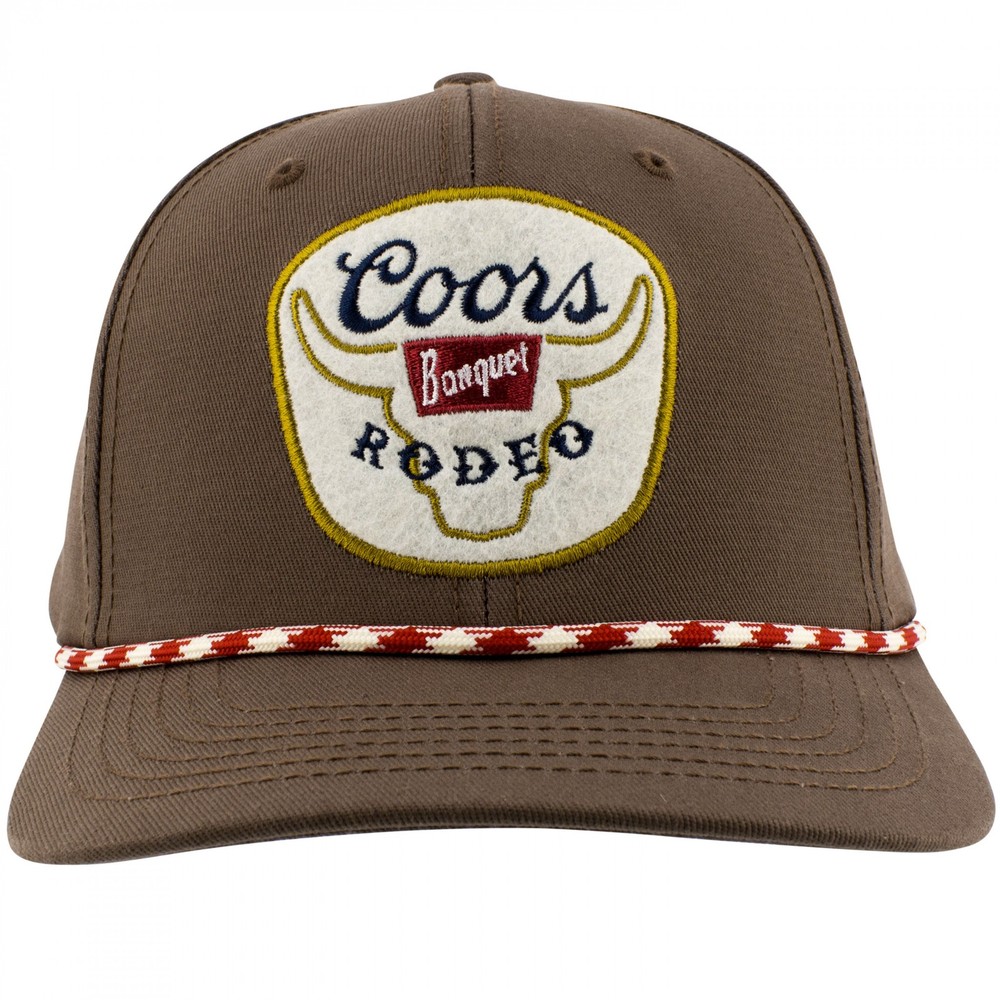 Coors Banquet Rodeo Embroidered Felt Patch Hat Multi-Color
