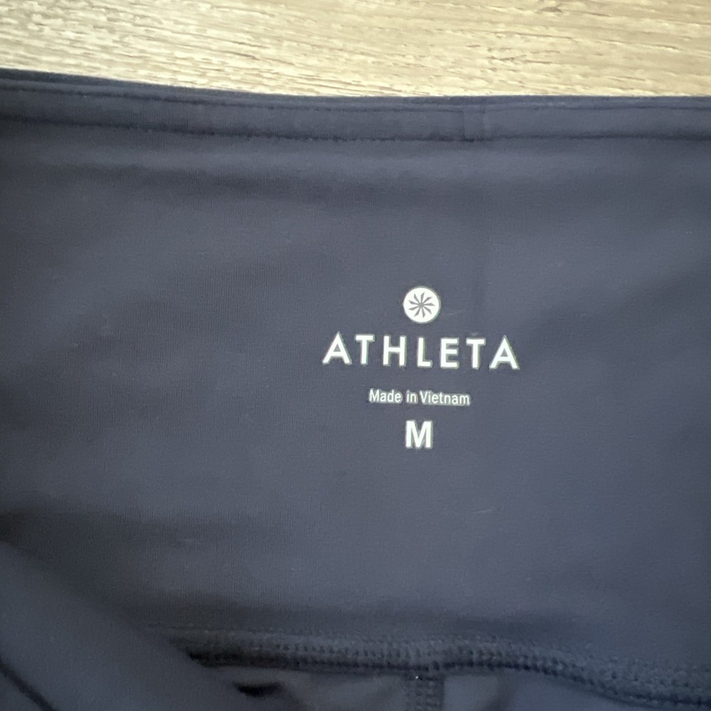 Athleta Crop Leggings Womens Medium Navy Patterns