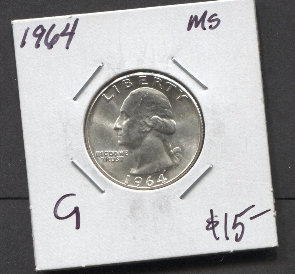 1964- Washington Quarter
