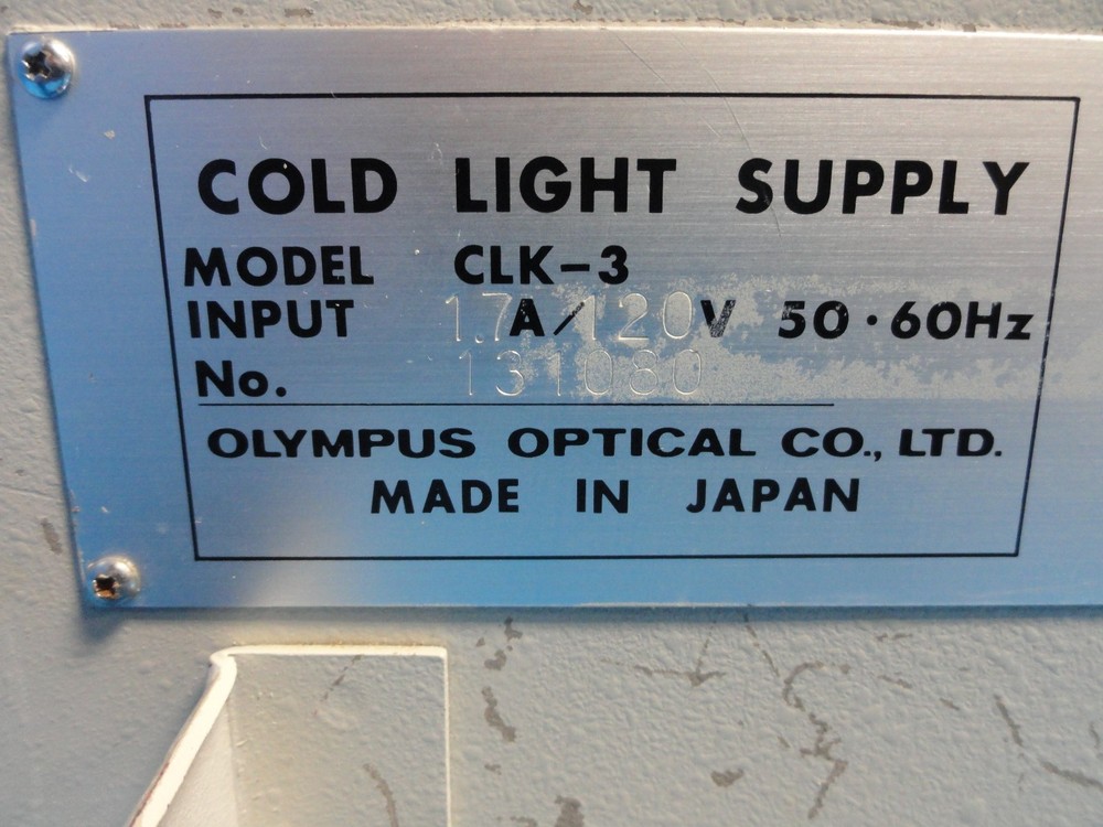 Olympus CLK-3 Cold Light Supply Halogen Light Source / Illuminator150 Watt~14732