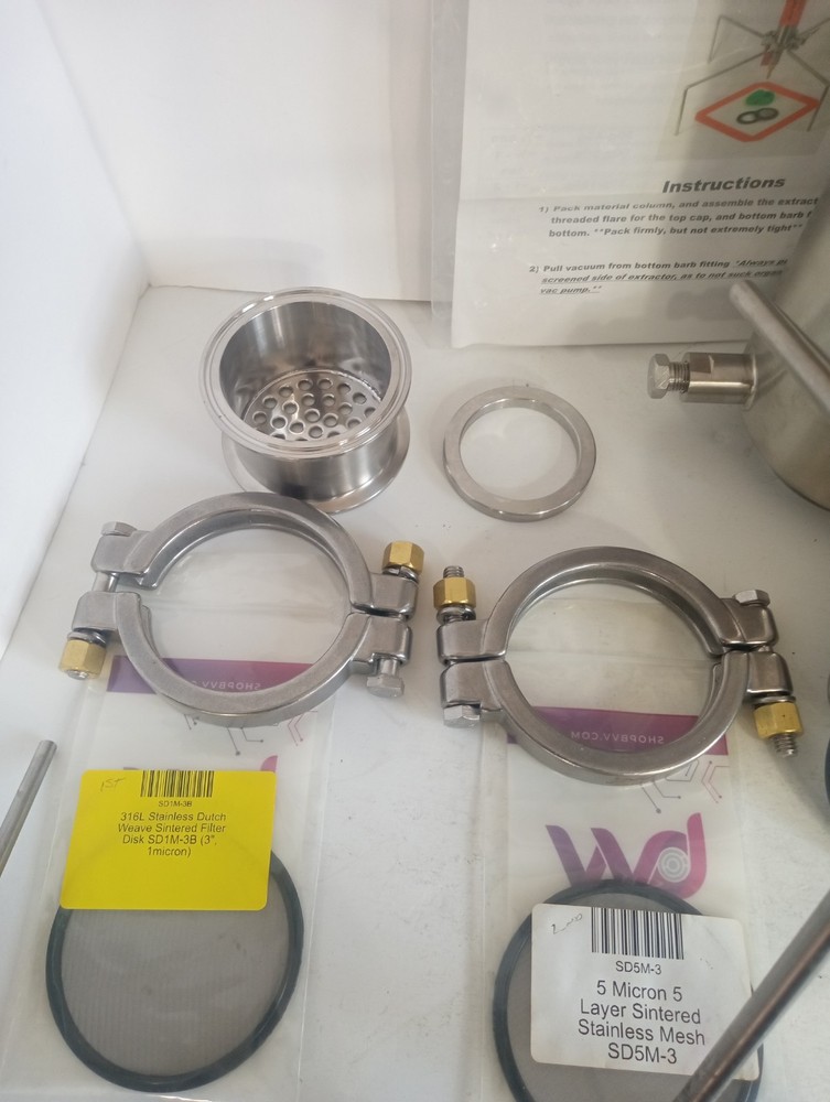 24" Portable Closed Column Vacuum Chamber Open Blast Extractor With Crc Kit