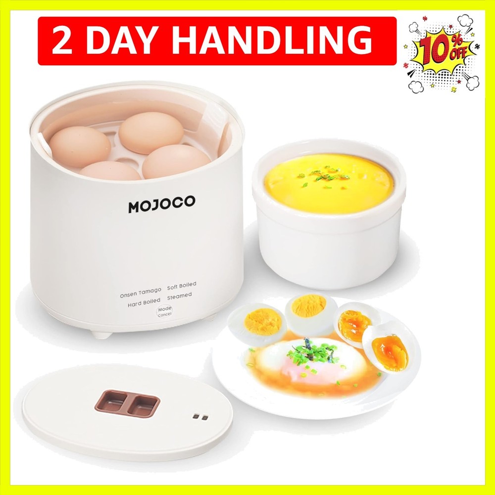Rapid Egg Cooker - Mini Egg Cooker for Steamed, Hard Boiled, Soft Boiled Eggs...