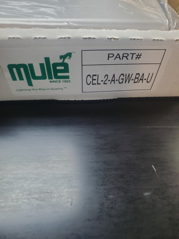 Mule Green Exit LED Sign CEL-2-A-GW-BA-U