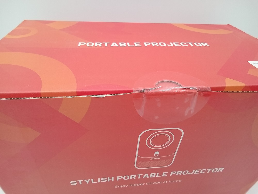 KINHANK Portable Projector KP1 1080p Auto Focus 4K Decoder