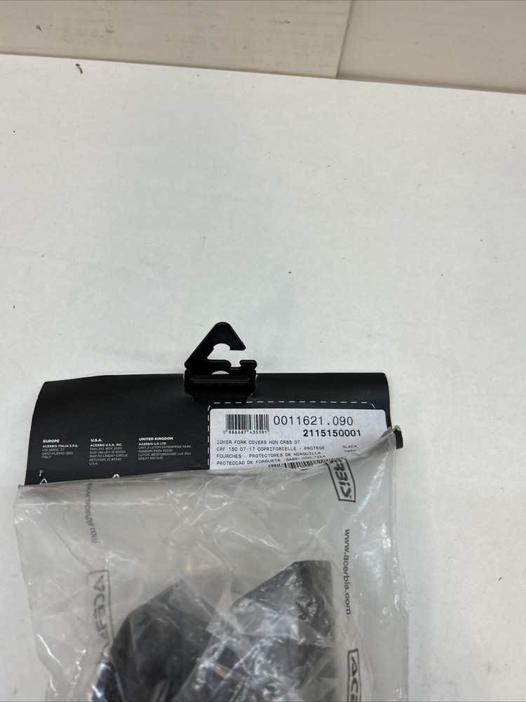 Acerbis 2115150001 Lower Fork Covers - Black