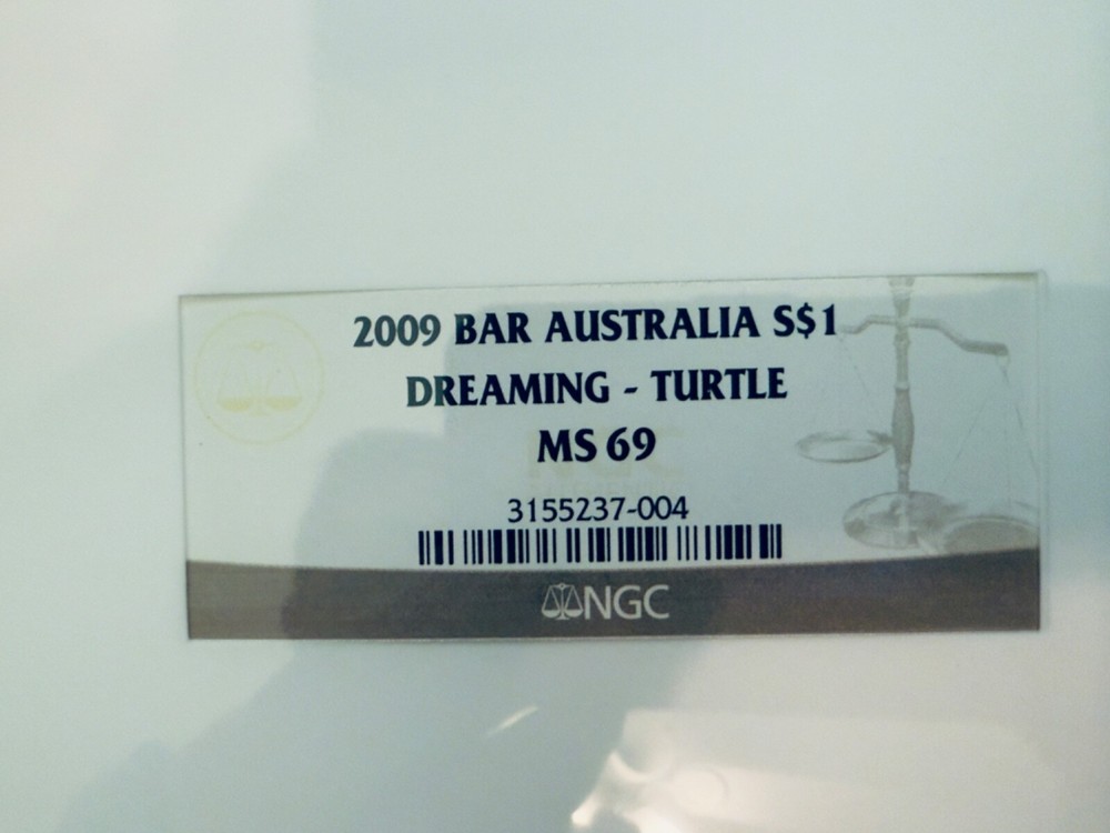 2009 Australia Silver 2 oz total Kangaroo & Turtle NGC MS69 VERY RARE
