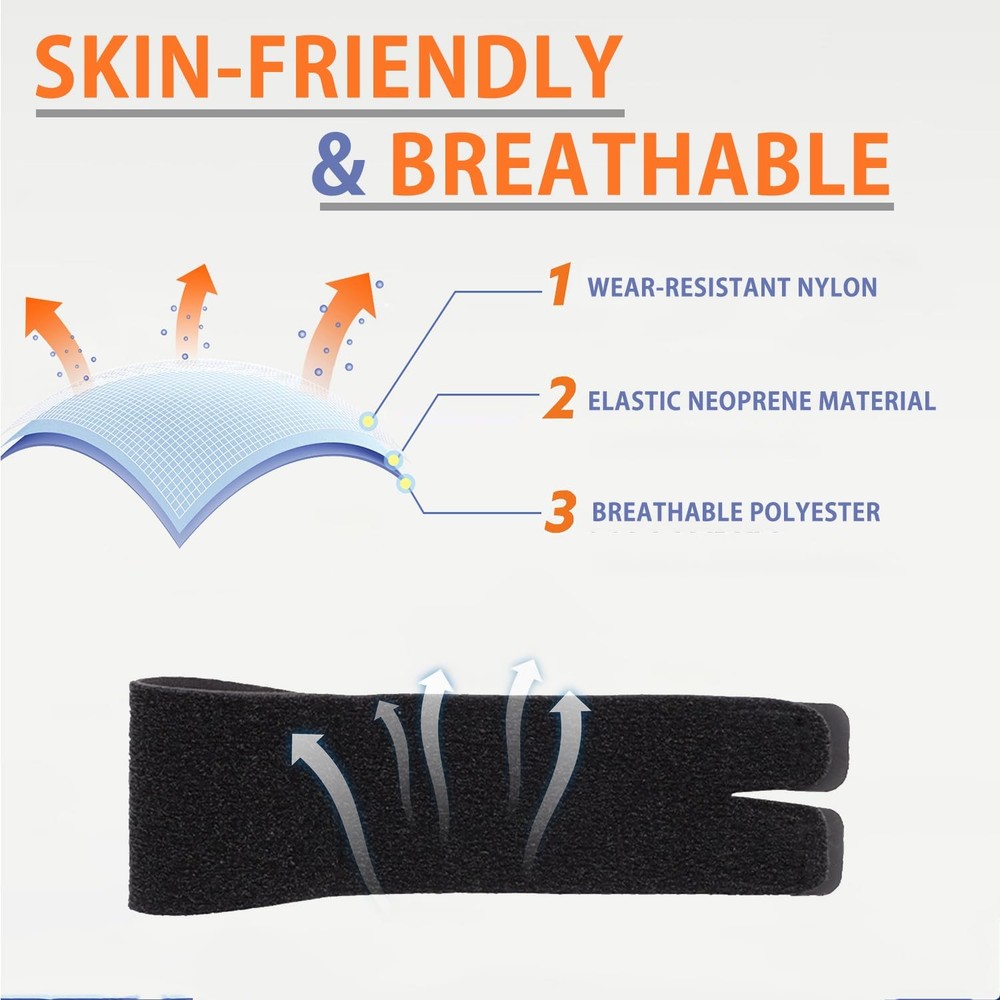 Finger Splints, 2PCS Splint, Compression Support Medium, Double