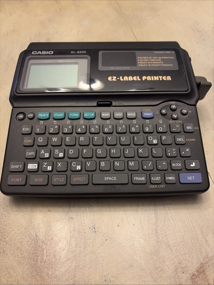 Casio KL-8200 EZ-Label Printer With AC Adapter
