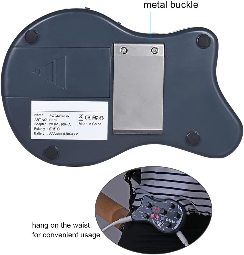 Lightweight 15 Effect Guitar Processor with Tuning Function - Portable Grey