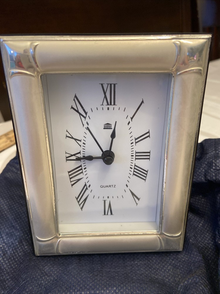Impero Argenti Clock Sterling Silver Made In Italy