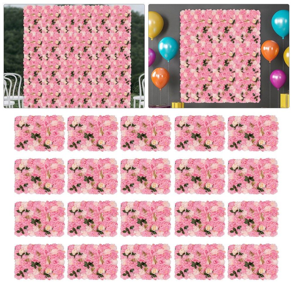 Flower Wall Panel, Artificial Floral Backdrop, Wall Decoration Backdrop
