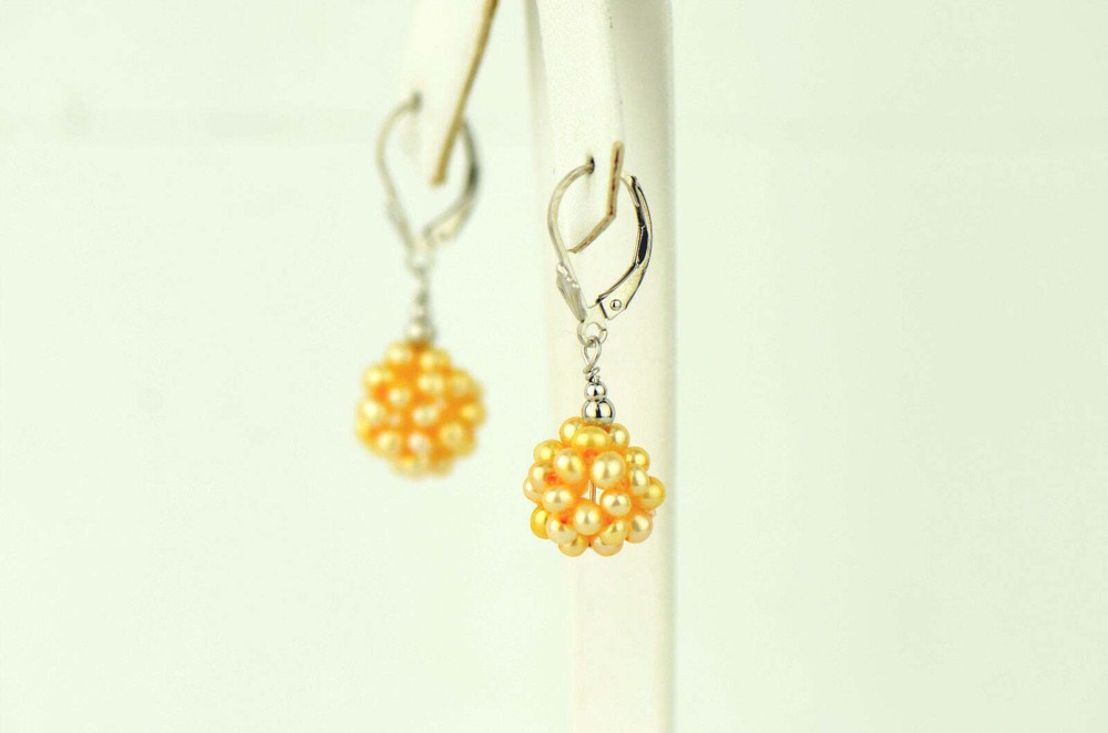 Sterling Silver Genuine Freshwater Earrings
