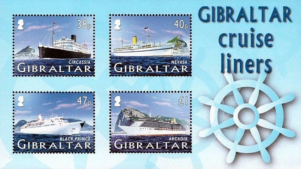 GIBRALTAR 2005 CRUISE SHIPS S/S MNH unmounted