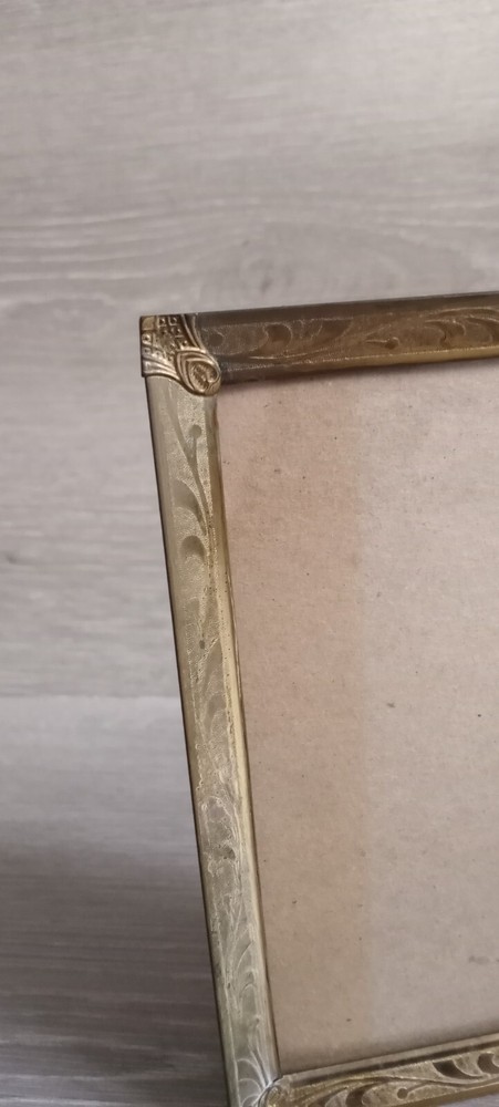 Vintage Ornate Embossed Double Fold Hinged 5x7 Frames Red Velvet Back