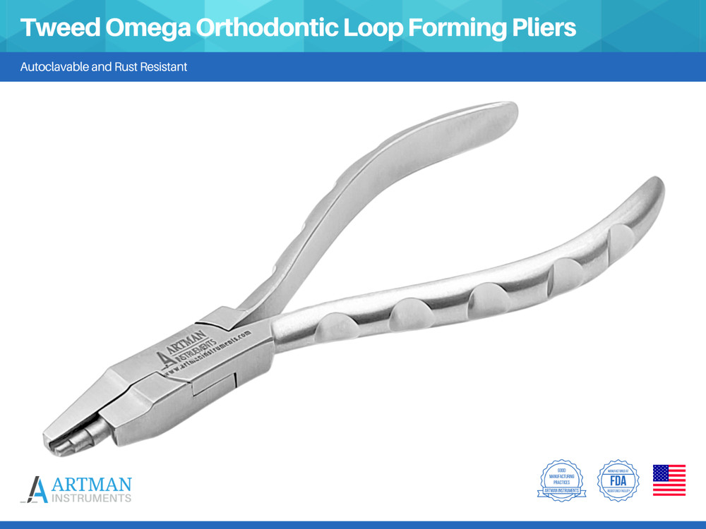 Tweed Omega Orthodontic Loop Forming Pliers ARTMAN