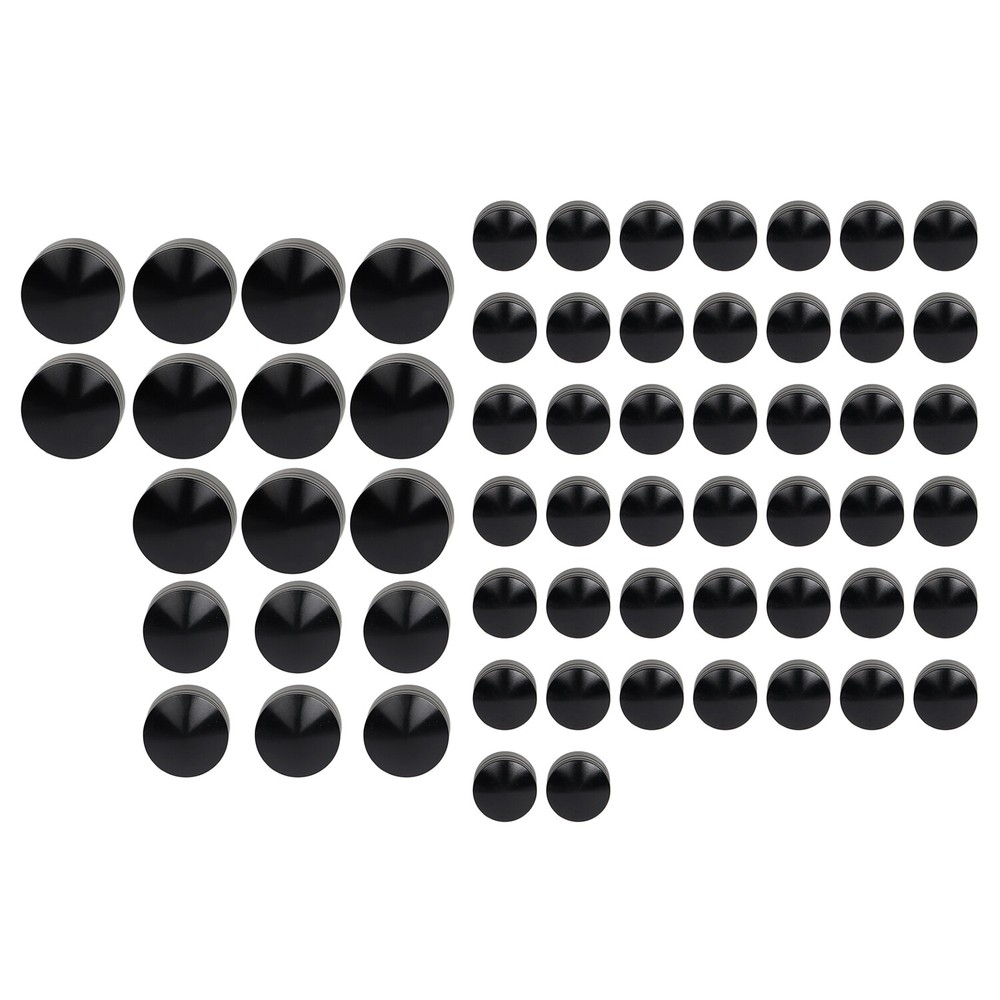Black CNC Engine Bolt Topper Caps Covers For Harley Electra Glide Classic FLHTC