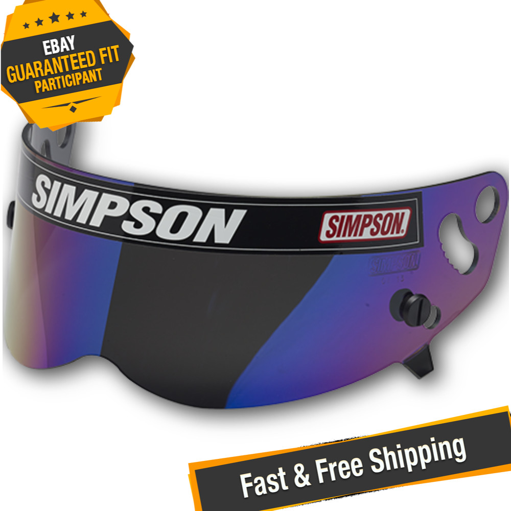 Simpson 84300A Clear Racing Helmet Replacement Shields