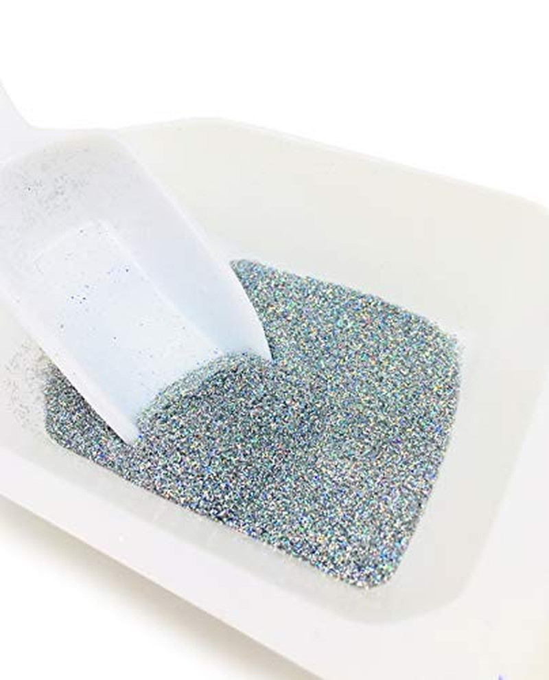 Moonlit Silver Biodegradable Glitter 1/2 Ounce - Made from Plant Cellulose, Eart