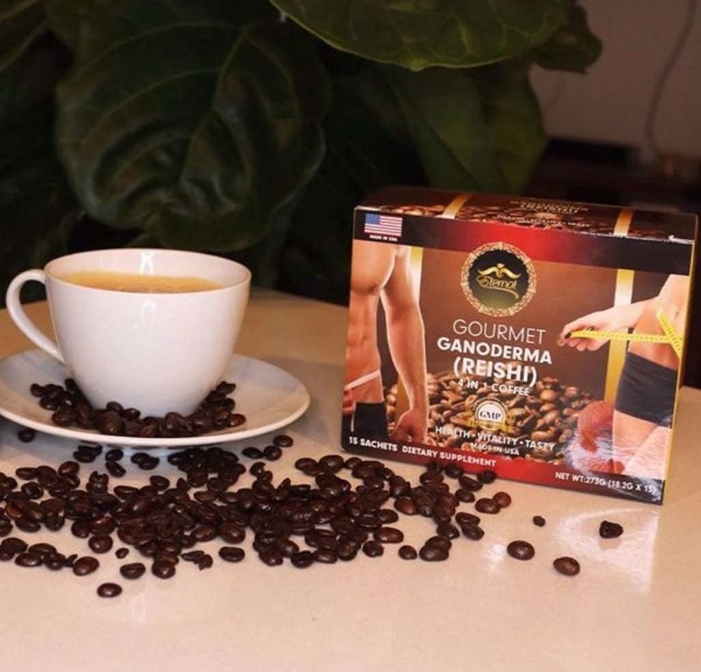 CAFÉ GANODERMA (REISHI) 4 in 1 Coffee - 3 PACK 15 Count (Pack of 3)