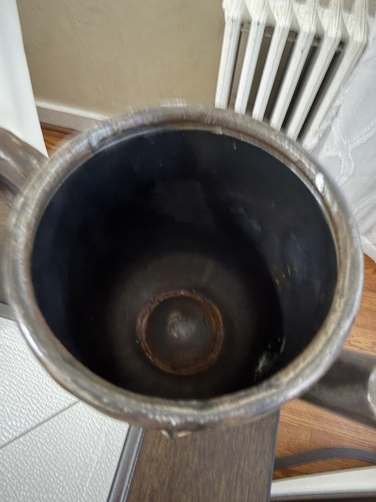 Decorative Metal Pot Cast Iron embossed design