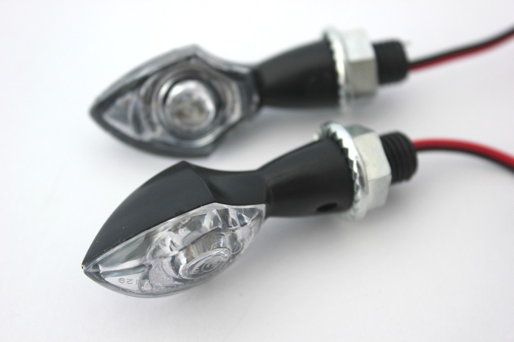 LED indicators black ABS Nano single led clear lens